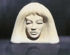 Large Exotic Sandstone Face Statute