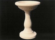 Small Plain Sandstone Birdbath