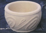 Small Patterned Cauldron Planter