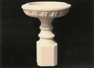 Square Base Birdbath Decorative