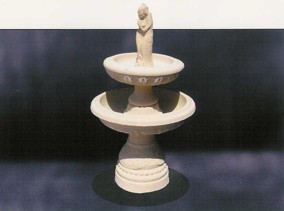 Two Tiered Oceanic Sandstone Birdbath