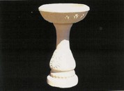 Floral Base Birdbath Small