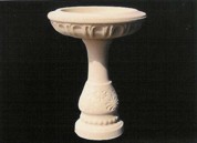 Floral Base Birdbath Medium Bowl